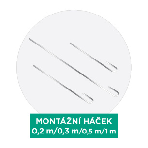 Montážní háček - 0,3 m