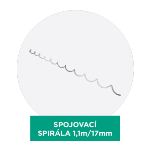 Spojovací spirála - 1,1 m, 17/4mm